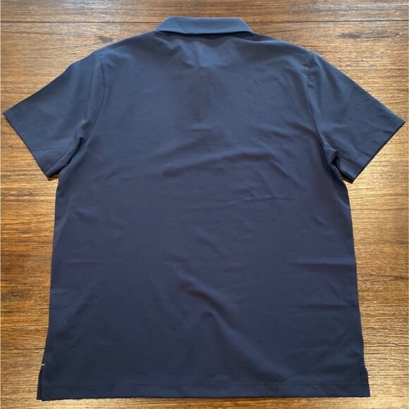 NWT J.Crew Men's Sz M Performance Piqué Polo Shirt Evening Sky Navy Blue - Picture 5 of 9